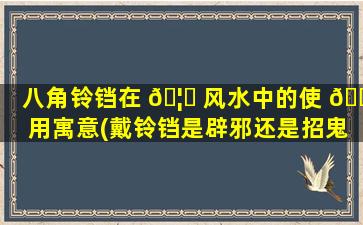 八角铃铛在 🦟 风水中的使 💐 用寓意(戴铃铛是辟邪还是招鬼)
